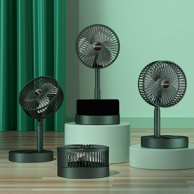 Meitianfacai Stretchable Fan, Fan Portable, 3 Vitesses Desktop Table Fan, Plug In Power Fan, Rotation Strong Wind, Quiet Small Fan For Home Desktop Office