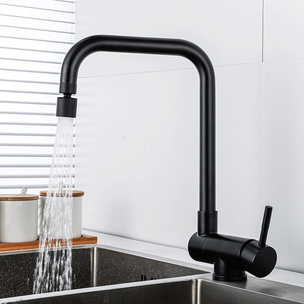 Kitchen Folding Faucet for Windshield 360° Swivel Folding Mixer Single Lever