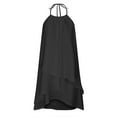 thumbnail image 3 of SMihono Robes Bohémiennes d'Été pour Femmes Grande Taille Mode Aguichant Sans Manches Col Rond Ample Robe Irrégulière, 3 of 5