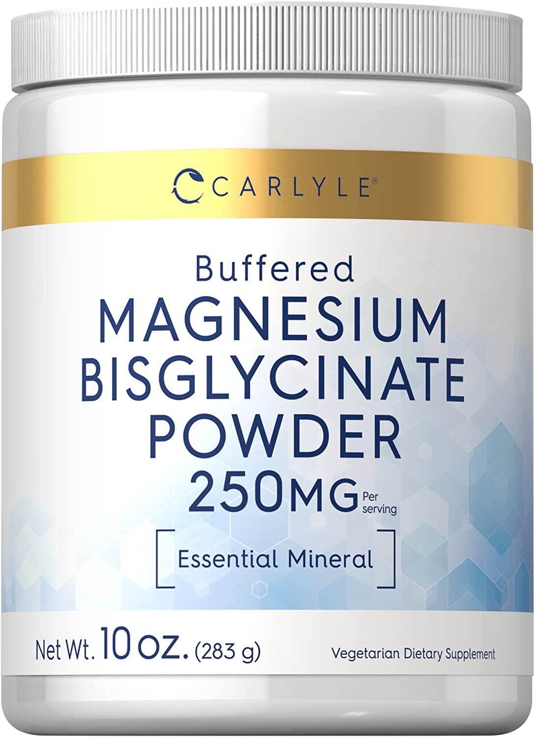 Magnesium Bisglycinate Powder 250mg 10 oz Vegetarian by Carlyle