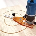 thumbnail image 3 of Circle Milling Base Plate, Fine Processing Thick Synthetic Board Router Slotting Plate Limit Drill Bit 260mm Metal Rail  for 64-65mm Woodworking Trimmer, 3 of 7