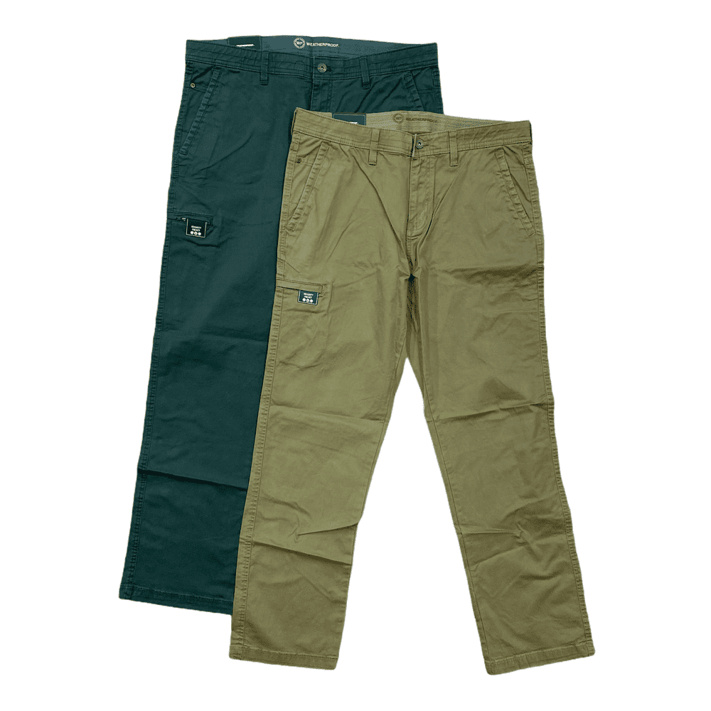 Weatherproof Men's Flex Waist Stretch 5-Pocket Utility Pant - Walmart.com - Walmart.com