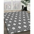 thumbnail image 2 of Ahgly Company Indoor Round Patterned Charcoal Black Novelty Area Rugs, 5' Round, 2 of 6