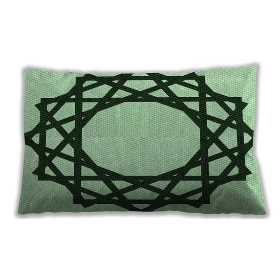 Ahgly Company Indoor Rectangular Contemporary Lumbar Throw Pillow, 13 inch by 19 inch