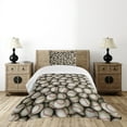 thumbnail image 4 of Ambesonne Sports Quilted Bedspread Set 2 Pcs, Baseball Sport Emblem Art, Twin Size, Beige Red, 4 of 5