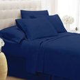 thumbnail image 2 of 1000-Thread-Count 6 Piece Sheet Set - 100% Pure Egyptian Cotton Sheets 12" Inch Deep Pocket - Soft & Smooth Quality Bedsheets (Royal Blue Solid) Twin Size., 2 of 5