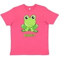 thumbnail image 3 of Inktastic Ribbit Cute Green Frog Youth T-Shirt, 3 of 5