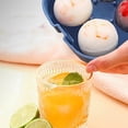 thumbnail image 3 of Vikakiooze Whisky 4-hole Ice Ball Ice Making Silicone Mold Silicone Ice Making Ice Ball, 3 of 4