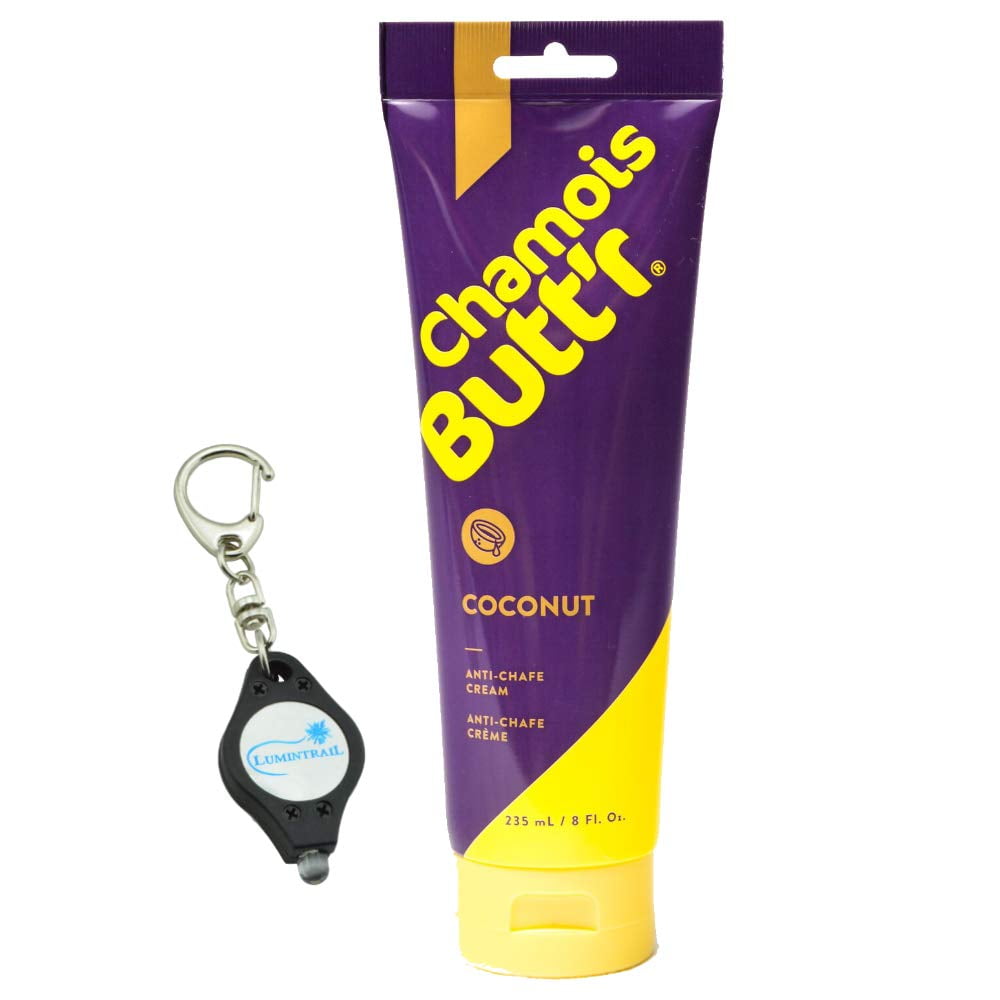 Chamois Butt'r Coconut Anti-Chafe Cream, Non-Greasy with Coconut Oil 8 Ounce Tube Bundle with a Lumintrail Keychain Light - Walmart.com - Walmart.com Chamois Butt'r Coconut Anti-Chafe Cream, Non-Greasy with Coconut Oil 8 Ounce Tube Bundle with a Lumintrail Keychain Light - Walmart.com - Walmart.com