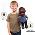 thumbnail image 2 of Títere de mano Silly Puppets Calvin 36 cm, hombre de negocios negro, 2 of 5