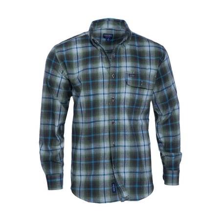 Men's Long Sleeve Plaid Flannel Shirt