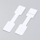 thumbnail image 2 of 1000pc Paper Jewelry Display Price Label Cards Paper Price Tag Sticky Rectangle White 6x1.3x0.02cm, 2 of 3