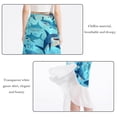 thumbnail image 2 of Shark Stylish Chiffon Women's Beach Dresses with Polyester Straps for Sunny Days, 2 of 6