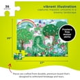 thumbnail image 3 of Crocodile Creek 36-Piece Jigsaw Floor Puzzle - Fun Floor Puzzles for Kids Ages 3-5 - Heavy-Duty Shaped Box for Storage - Unicorn Dreams - 27" W x 20" H Finished, 3 of 7