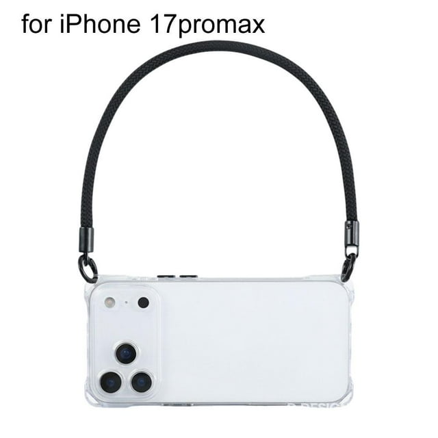 for IPhone17/17Pro/17 Pro Max/17Air Solid-Color Wristband Phone Leather