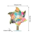 thumbnail image 4 of Plastic Motorcycle Handlebar Windmill with LED Lights for Improved Visibility on Road and Garden Decoration, 4 of 8