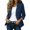 Navy, variant on TEAJOPSUU Women's Double Button Blazers with Pockets Cotton Blend Long Sleeve Notched Lapel Collar Suit Jackets Lightweight Casual Work Blazer Jackets Beige
