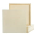 thumbnail image 1 of Uxcell 6 Piezas de Tableros de Lienzo de Madera, Lienzos de Arte de Madera de 12x12 Pulgadas, Panel de Madera Sin Terminar para Pintura, Manualidades, Proyectos de DIY, Arte de Vertido, 1 of 6