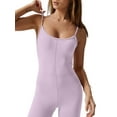 thumbnail image 6 of Coduop Women Adjustable Spaghetti Strap Jumpsuit Sleeveless Playsuit U-Back Yoga Workout Bodysuit, 6 of 7