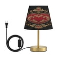 thumbnail image 2 of Adjustable 3-Color Light Desk Light Vintage Bronze Table Lamp For Bedroom Office Living Room Heart-shaped Emblem, 2 of 9