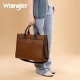 thumbnail image 7 of Wrangler Laptop Bag for Women 15.6 Inch Vintage Work Messenger Bag for Business Briefcase Handbag with Adjustable Shoulder Strap, Brown-coffee, 7 of 7