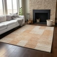 thumbnail image 6 of Addison Rugs Mayfield Washable Transitional Striped Salmon Rectangle Rug, 10' x 14', 6 of 6