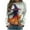 Halloween Sweatshirt-A25 White, variant on Women Plus Size Halloween Shirts Witch Graphic Tees Print Long Sleeve Sweatshirt Crew Neck Vintage T-Shirts 2025 Fall Season Festival Pullover Tops Family Funny Gifts