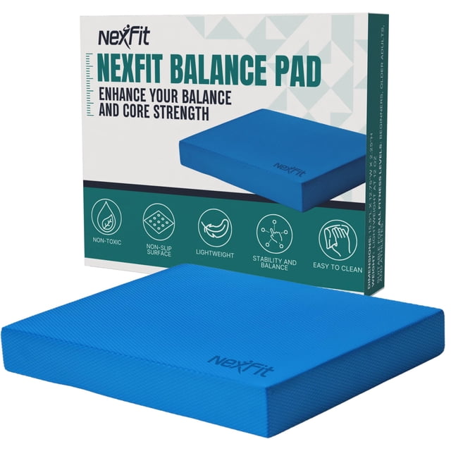 Colchoneta de Equilibrio NEXFIT de Alta Densidad, Grande, de Espuma TPE Azul