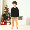 thumbnail image 4 of Huanglei Festive Plaid Outfits For Toddler Boys Two Piece Long Sleeve Top And Pants Cozy Holiday Party Wear Kids Boys Clothes 2-3 Years, 4 of 5
