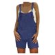 thumbnail image 1 of Gibobby Mono Ajustado de Verano Mono Tamaño Jumper Mujer Algodón Suelto Casual Lino Pantalones cortos grandes Mono de mujer(Azul， L), 1 of 4