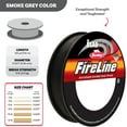 thumbnail image 4 of The Beadsmith Fireline by Berkley - Micro-Fused Braided Thread - 8lb. Test, .007"/.17mm Diameter, 125 Yard Spool, Smoke Grey - Super Strong Stringing Material for Jewelry Making and Bead Weaving, 4 of 8