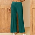 thumbnail image 2 of LIaqionyy Women Plus Size Lounge Pant Elastic Waist Pajamas Bottoms Pants Wide Leg Sleepwear Pjs Outfits, 2 of 7