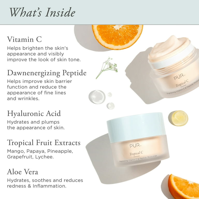 Pur Tropical C Brightening Vitamin C & Peptide Face Lotion Skin