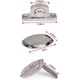 thumbnail image 2 of Tope de puerta de metal magnético fuerte, tope de puerta resistente con tornillos autoadhesivos ocultos montados en el piso 3M, 2 piezas, plateado, 2 of 5