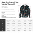 thumbnail image 4 of KLL Little Fish Skeleton Print Men's Women’s UPF 50+ Sun Protection Outdoor Hoodie Jacket Long Sleeve Fishing Hiking Performance Shirt-X-Large, 4 of 6