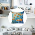 thumbnail image 3 of goldfish fish sea Linen toss pillowcase Decoration pillowcase Gift preferred 24x24" Cushion cover 4 set Sofa pillowcase Sofa bedroom living room car, 3 of 7