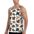 thumbnail image 2 of Gukieu Various Turtle Print Men's Quick Dry Fitness Vest, Round Neck Sleeveless Fitness Bodybuilding Top-XX-Large, 2 of 7