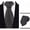 WU04, variant on Classic Silk Tie for Men Woven Jacquard Extra Long Necktie Big and Tall Business Wedding Formal Party Stripe Pattern