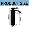 thumbnail image 3 of Back to school Bathroom Faucet Single Lever Spring Mixer Tap With Ceramic Cartridge 360° Swivel Spout For Vanity/ (/ Black), 3 of 9