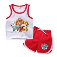 thumbnail image 3 of PAW Patrol-Camiseta de algodón para niños, 100%, conjuntos de pantalones cortos, Tops de dibujos animados y pantalones cortos, traje deportivo para niños y niñas, conjunto de ropa para niños, 3 of 5