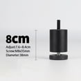 thumbnail image 3 of 4x Aluminum Alloy DIY Adjustable Furniture Legs for Coffee Table Sofa Bed Refrigerator Replacement - Black 8cm, 3 of 7