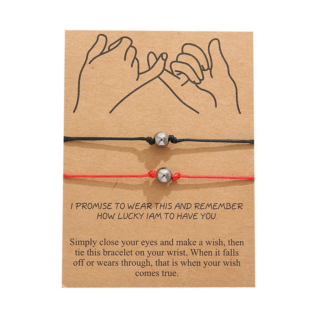 Bee Kind Wish Bracelet Friends Gift Enamel Heart Charm Anklet Friendship String 