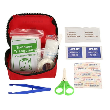 35pcs Portable First Aid Kit Medical Survival Bag Mini Emergency For Car Home Picnic Camping Travelling And Other Outdoor Activities