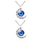 thumbnail image 1 of sweethay Collar con colgante en forma de luna para mujer, collares de decoración, regalos de novia, joyería de cadena, compromiso, fiesta de graduación Q9 2piezas sweethay CBP132276, 1 of 1