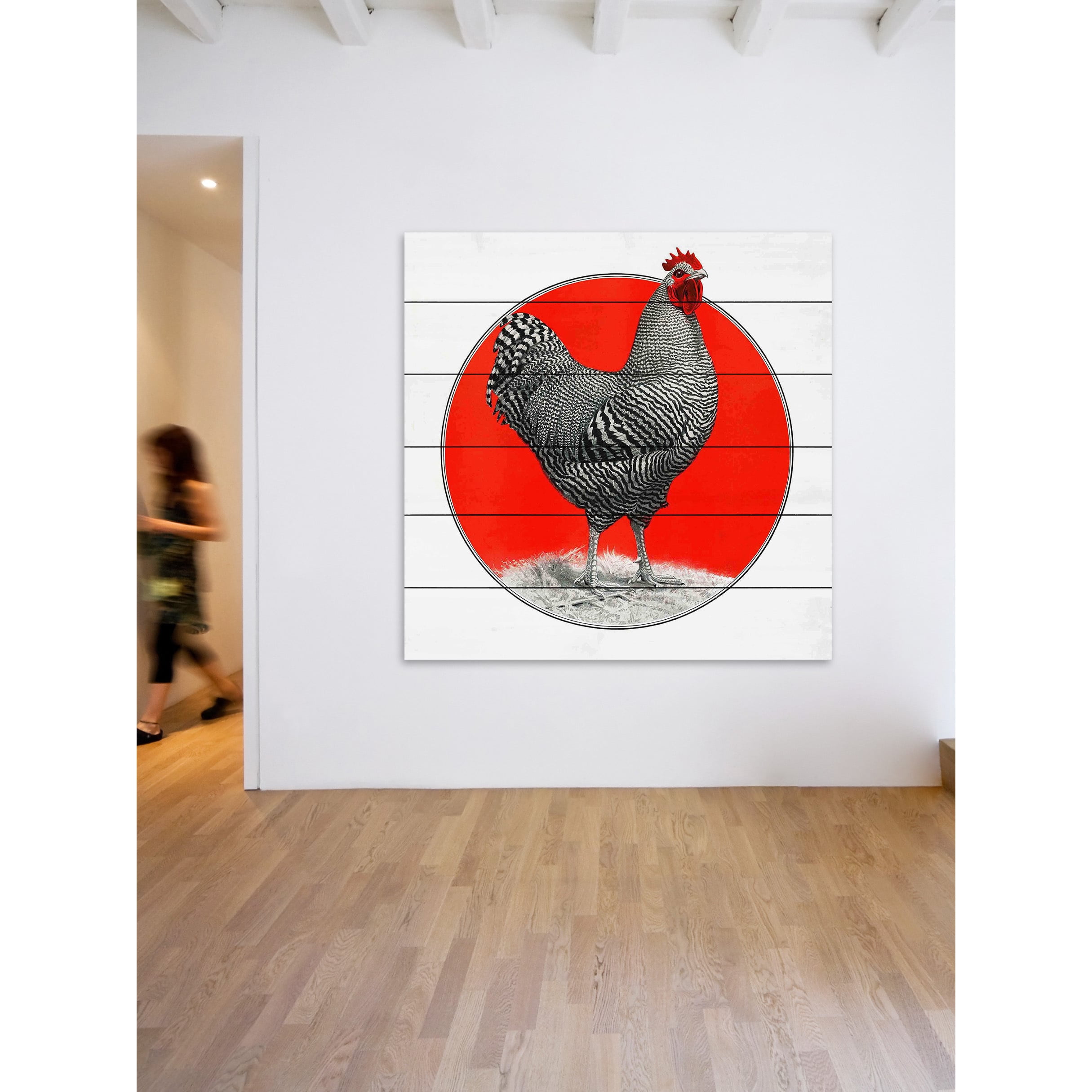 Marmont Hill "Plymouth Rock" Painting Print on White Wood