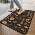 thumbnail image 4 of Happy Halloween Pumpkin Front Door Mat Anti Slip Ghost Boo Spooky Welcome Mat Plain Outdoor Inside Floor Rugs Crystal Velvet 30x17 Inches, 4 of 7