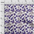 thumbnail image 2 of oneOone Polyester Spandex Purple Fabric Kids Floral Sewing Material Print Fabric By The Yard 56 Inch Wide, 2 of 4