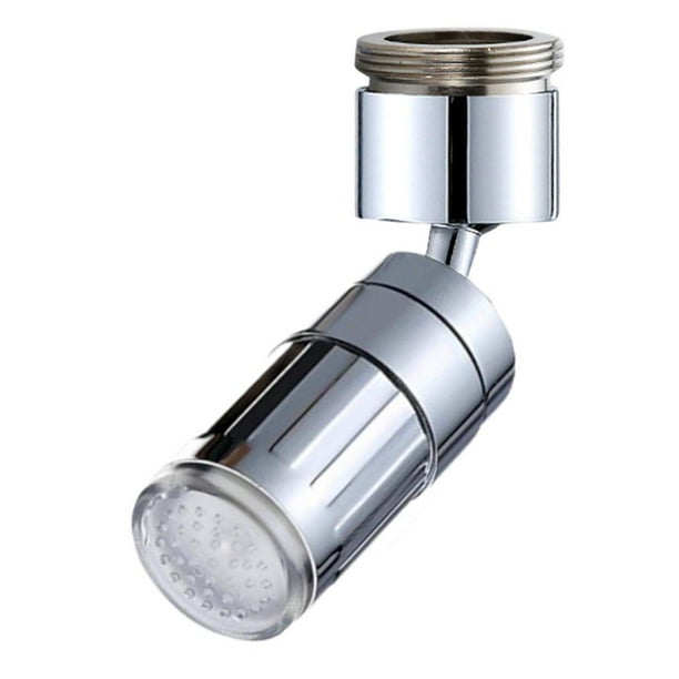 Aireador D, Filtro de Salpicadura Universal 720 degree Pulverizador Giratorio, Ahorro de Agua parhorro de Agujuste para grados con LED Sunnimix Grifo de salpicaduras