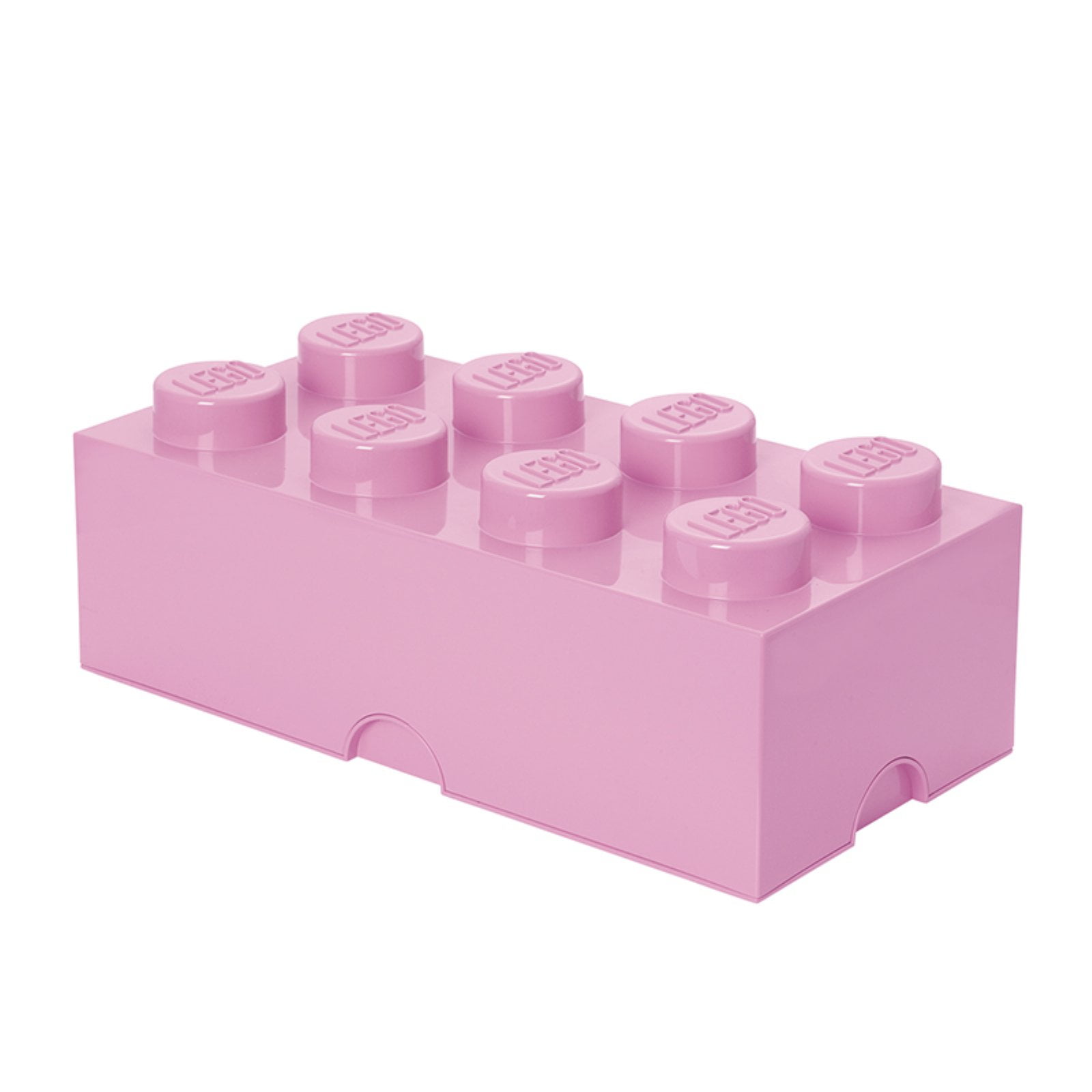 LEGO Target Brick RED Storage Box with PINK Handle