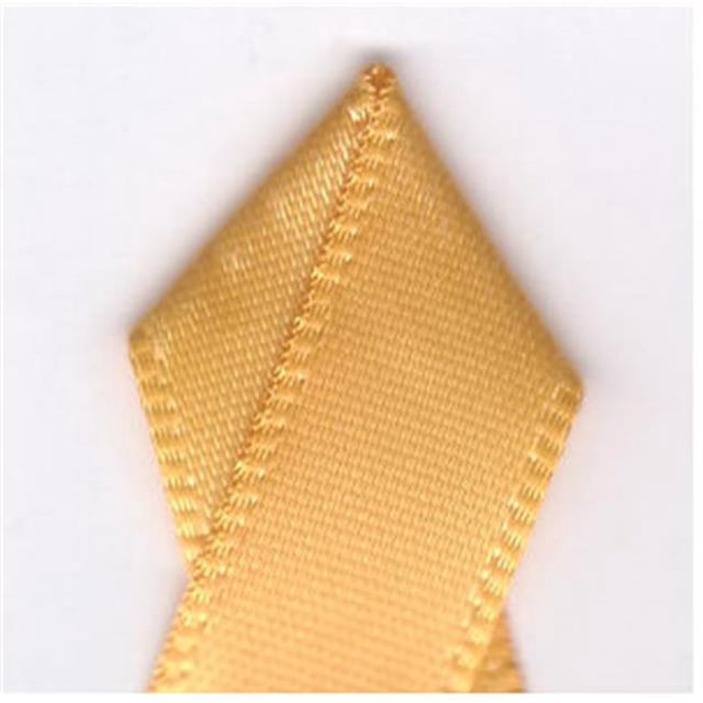 Papilion R074400090660100Y .38 in. Double-Face Satin Ribbon 100 Yards - Yellow Gold